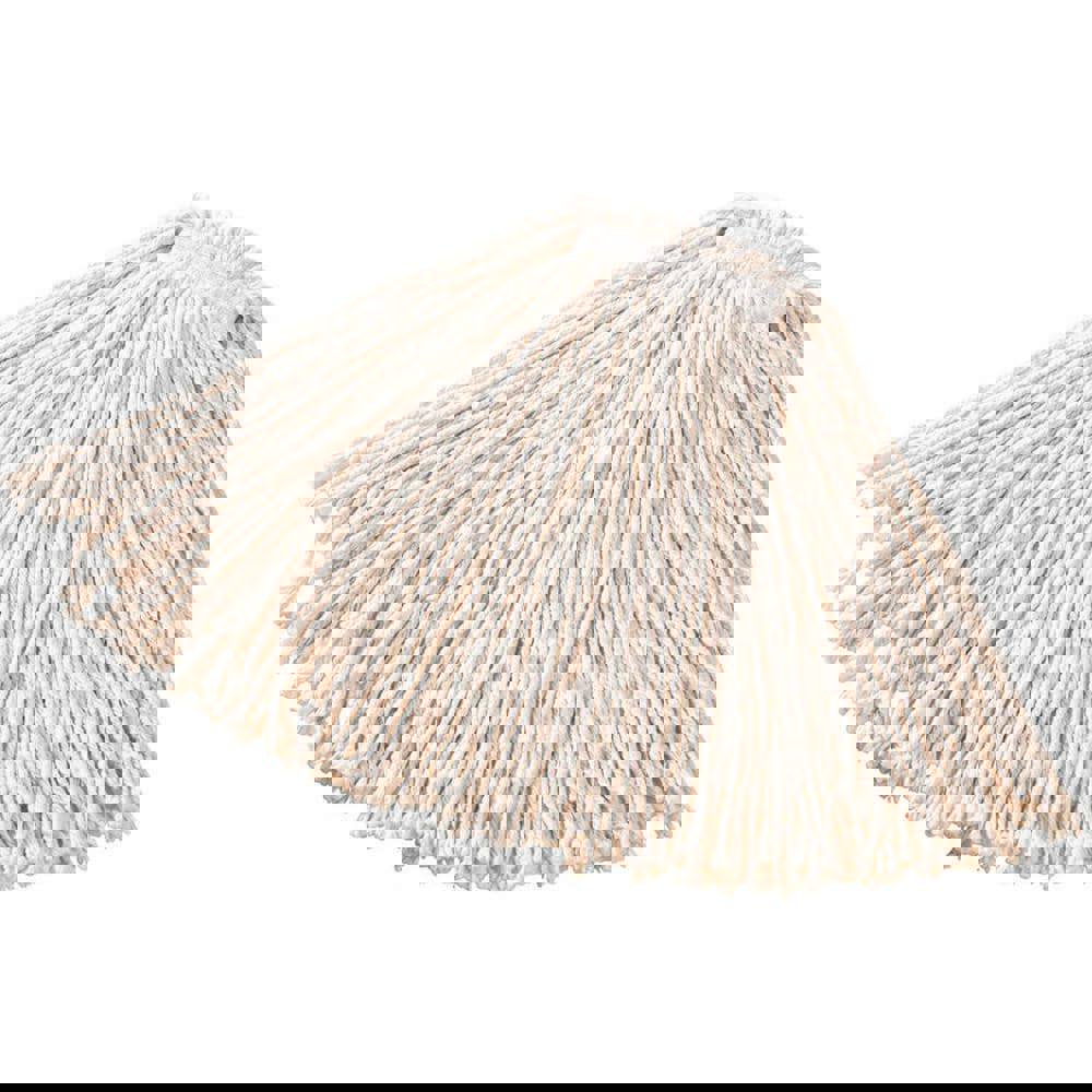 Premium Cut-End Cotton Wet Mop Head, 16oz, White, 1